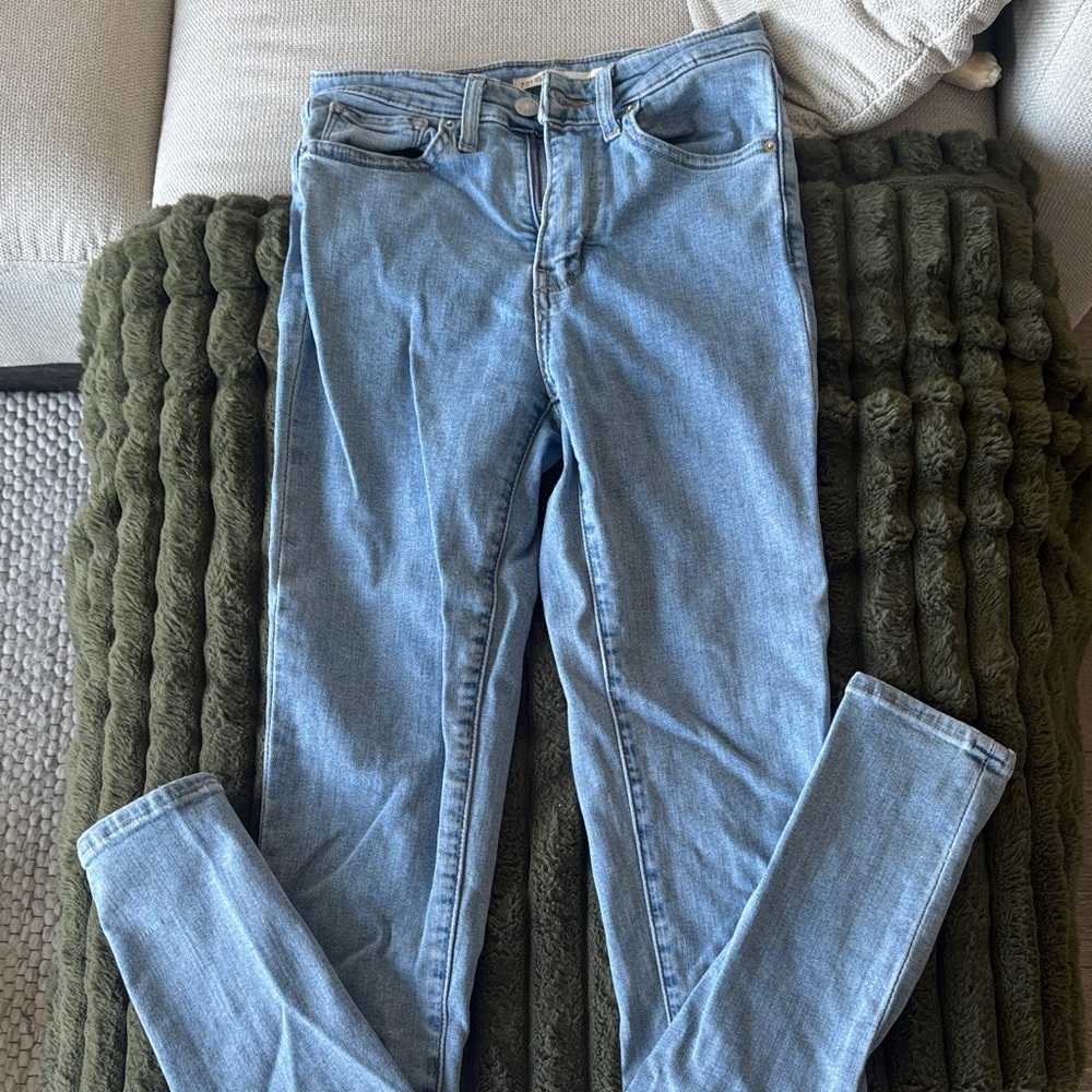 Levi's Women's Sky Blue Skinny Jeans